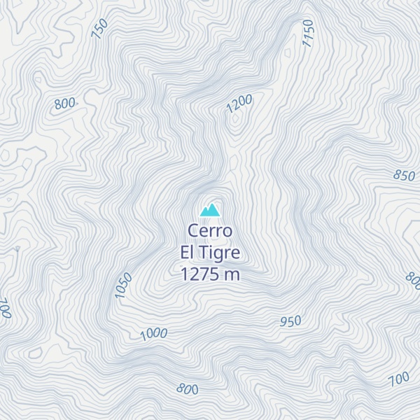 Map of Cerro El Tigre