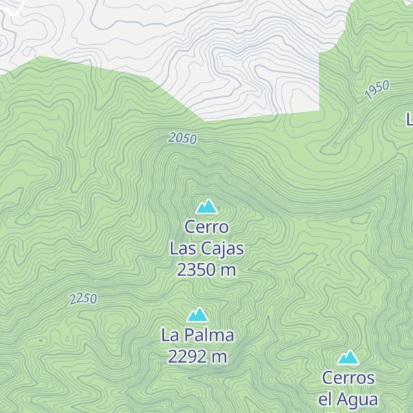 Map of Cerro Las Cajas