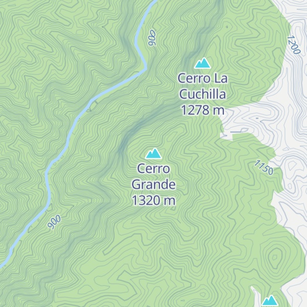 Map of Cerro Grande