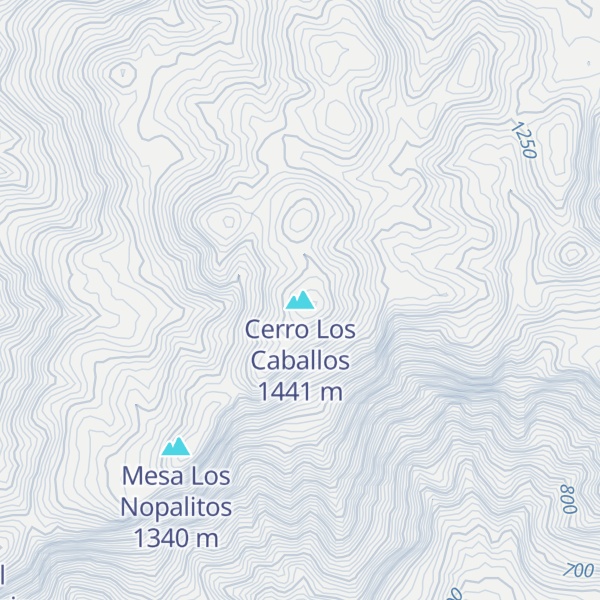 Map of Cerro Los Caballos