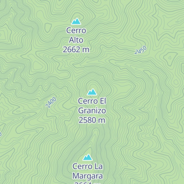 Map of Cerro El Granizo