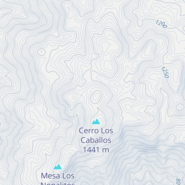 Map of Cerro Tinoco