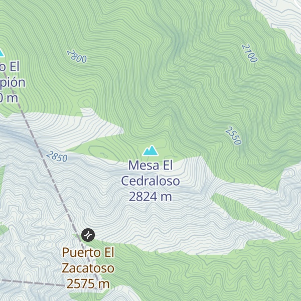 Map of Mesa El Cedraloso