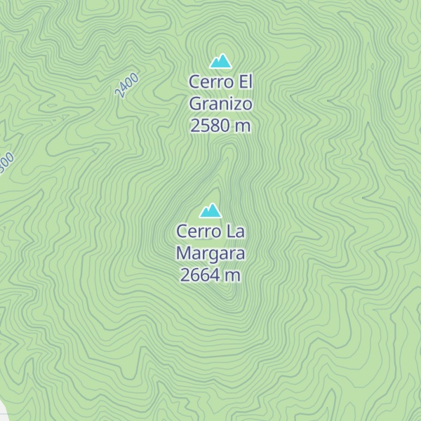 Map of Cerro La Margara