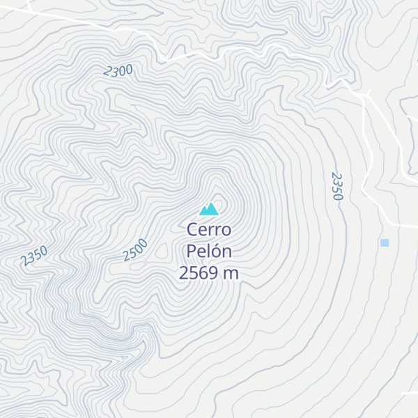 Map of Cerro Pelón