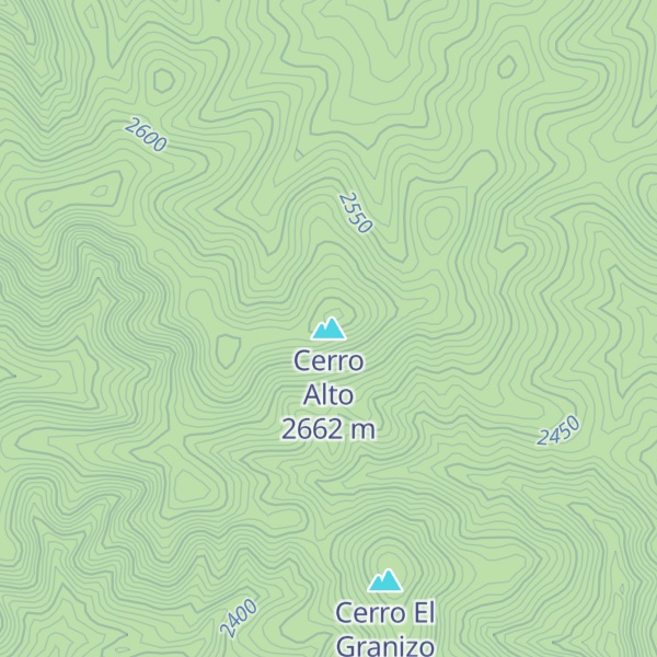 Map of Cerro Alto