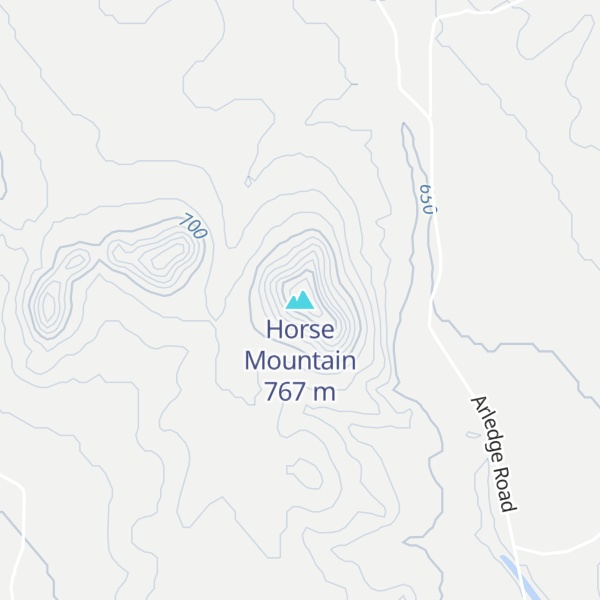 Map of Horse Mountain