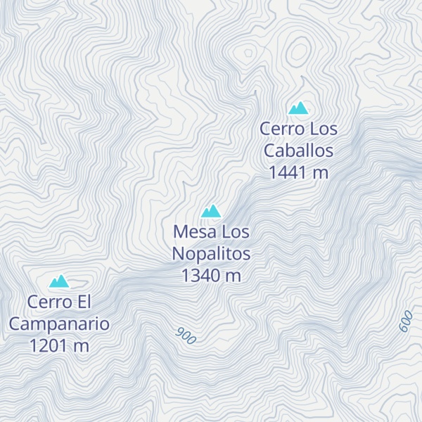 Map of Mesa Los Nopalitos