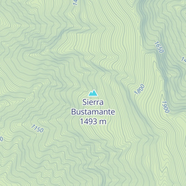 Map of Sierra Bustamante