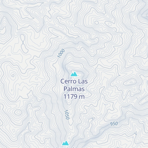 Map of Cerro Las Palmas
