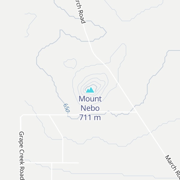 Map of Mount Nebo