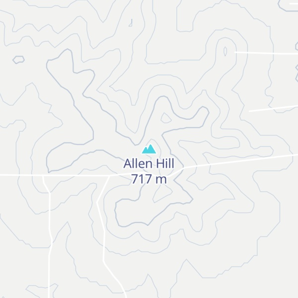 Map of Allen Hill