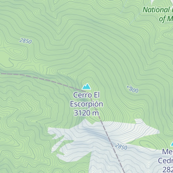 Map of Cerro El Escorpión