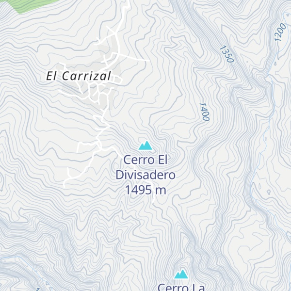 Map of Cerro El Divisadero