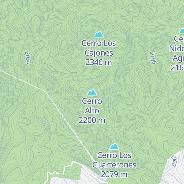 Map of Cerro Alto