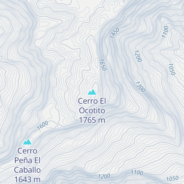 Map of Cerro El Ocotito