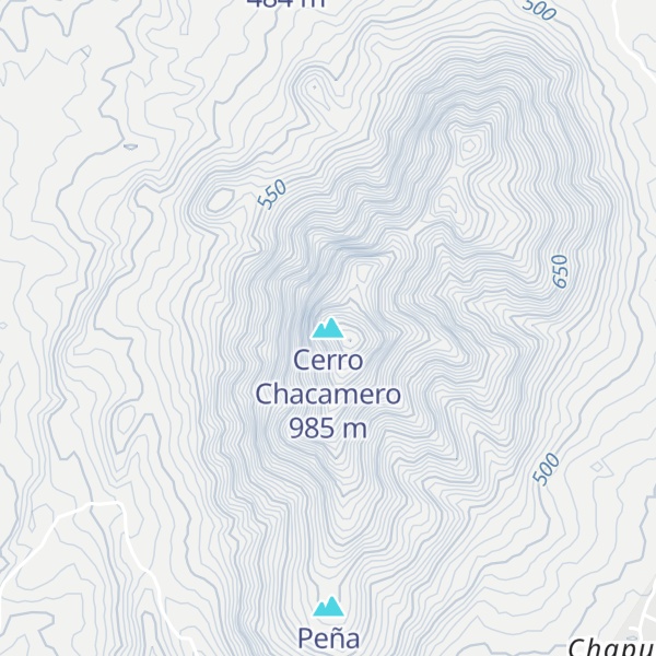 Map of Cerro Chacamero