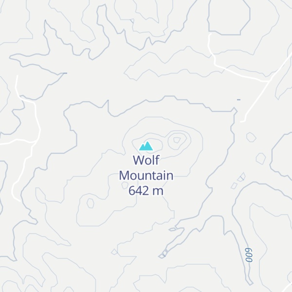 Map of Wolf Mountain