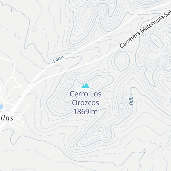 Map of Cerro Los Orozcos