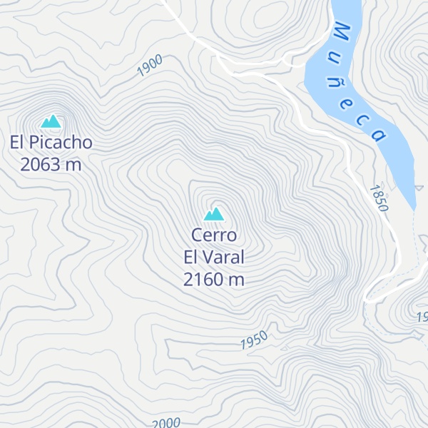 Map of Cerro El Varal