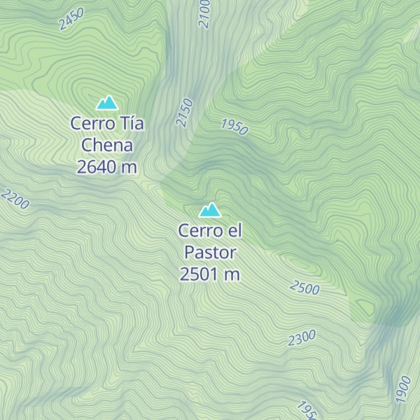 Map of Cerro el Pastor
