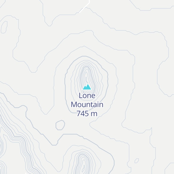 Map of Lone Mountain