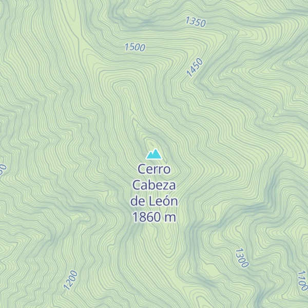 Map of Cerro Cabeza de León