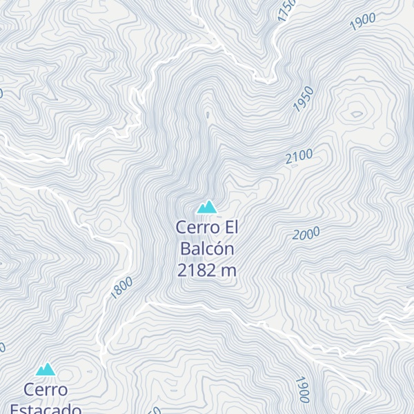 Map of Cerro El Balcón