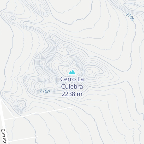 Map of Cerro La Culebra