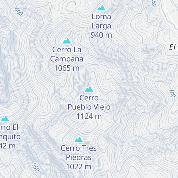 Map of Cerro Pueblo Viejo