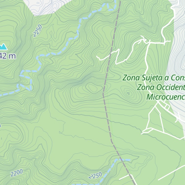Map of Cerro Pájaro Azul