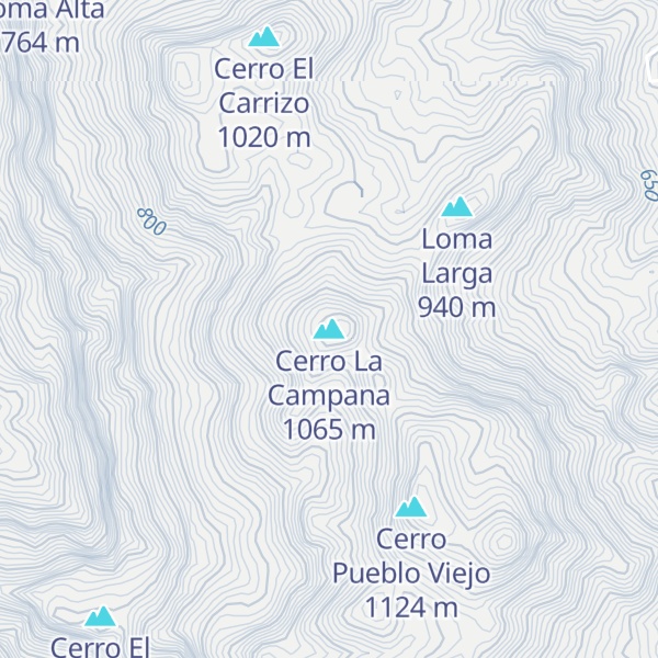 Map of Cerro La Campana