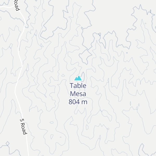 Map of Table Mesa