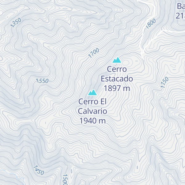 Map of Cerro El Calvario
