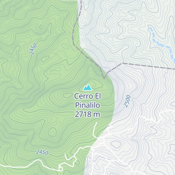 Map of Cerro El Pinalilo