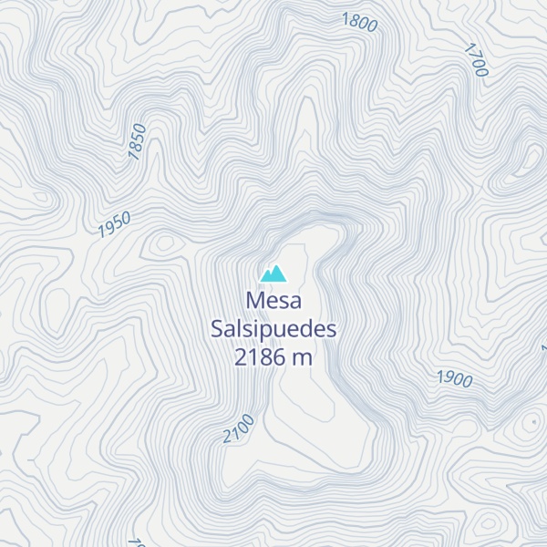 Map of Mesa Salsipuedes