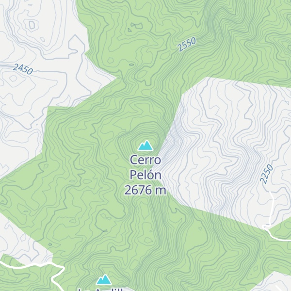 Map of Cerro Pelón
