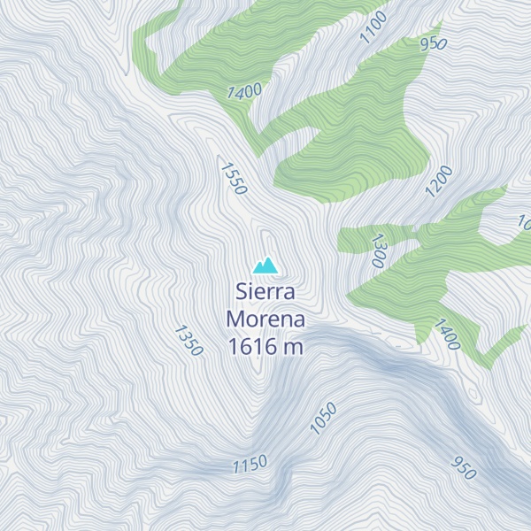 Map of Sierra Morena