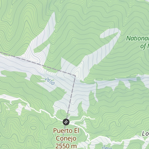 Map of Cerro Agujerado