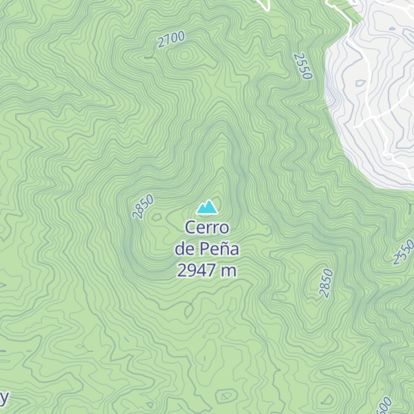 Map of Cerro de Peña