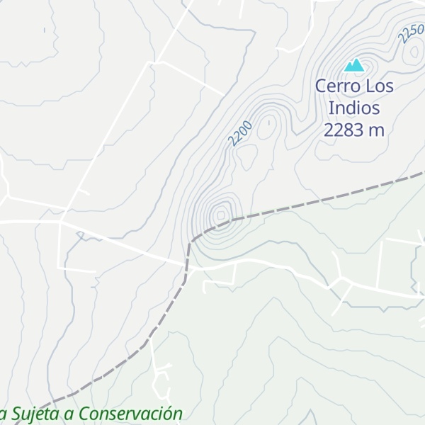 Map of Cerro Las Tetillas