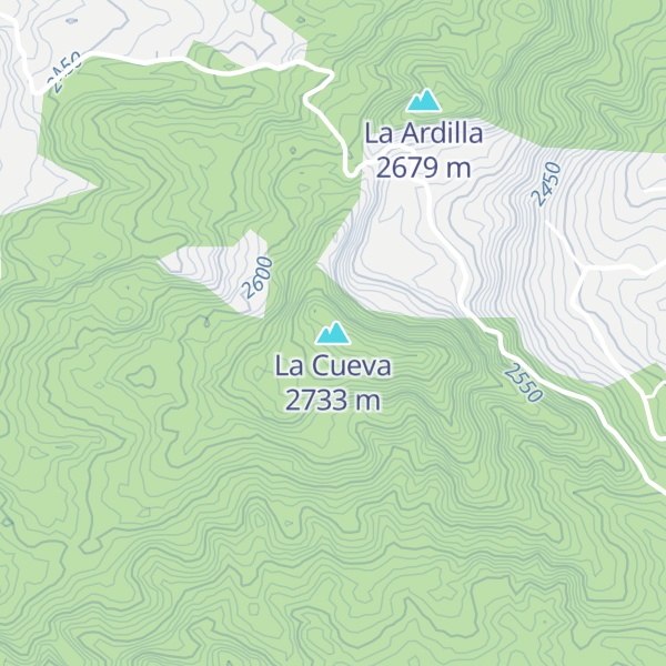 Map of La Cueva