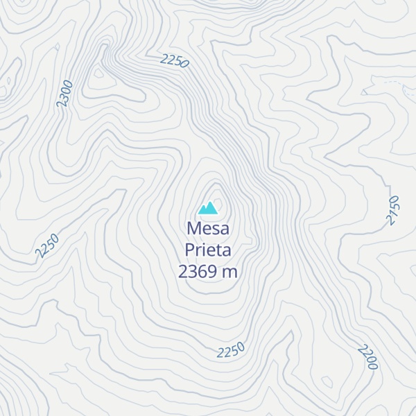 Map of Mesa Prieta