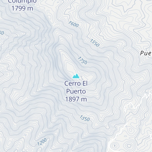 Map of Cerro El Puerto