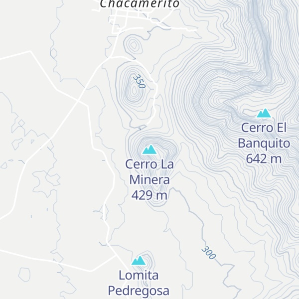 Map of Cerro La Minera