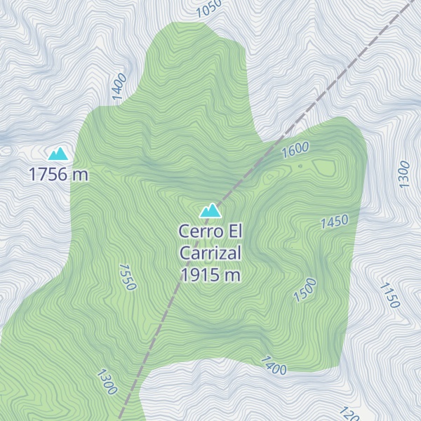 Map of Cerro El Carrizal