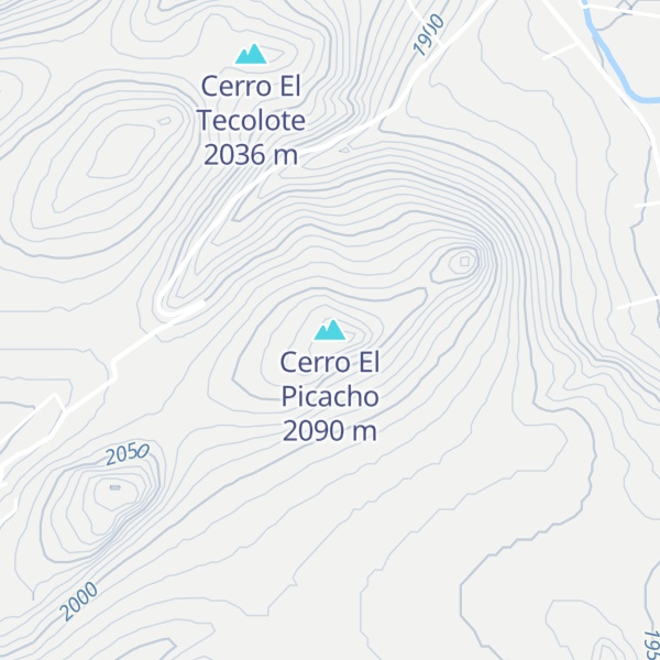 Map of Cerro El Picacho