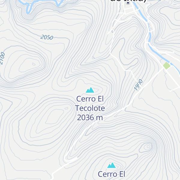 Map of Cerro El Tecolote