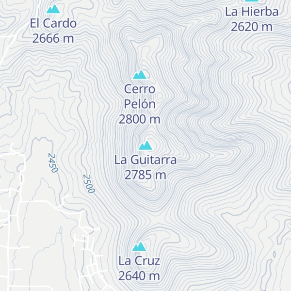 Map of La Guitarra