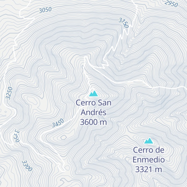 Map of Cerro San Andrés